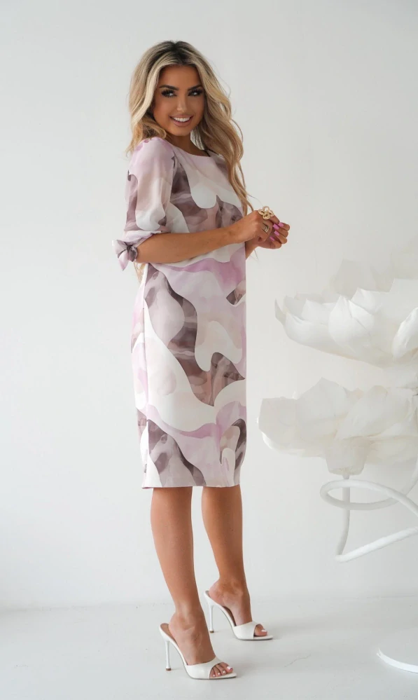 šaty MARCELA šifonový rukáv