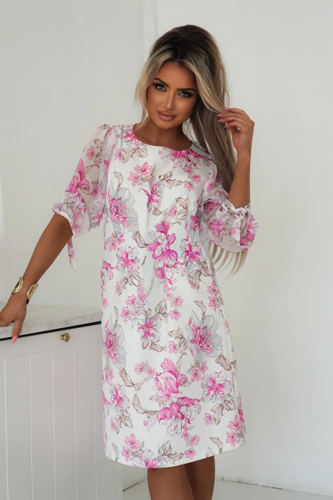 šaty MARCELA šifonový rukáv