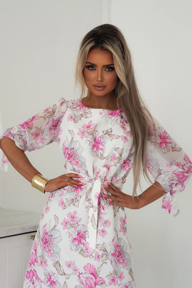 šaty MARCELA šifonový rukáv