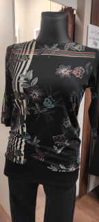 Tunika PRATTO - květy 3/4ruk